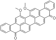 structure of CAS# 128-58-5, Vat Green 1;C.I. 59825; 16,17-Dimethoxyviolanthrene-5,10-dione