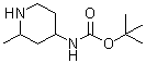 结构式 CAS# 1281674-64-3, N-(2-甲基-4-哌啶基)氨基甲酸叔丁酯