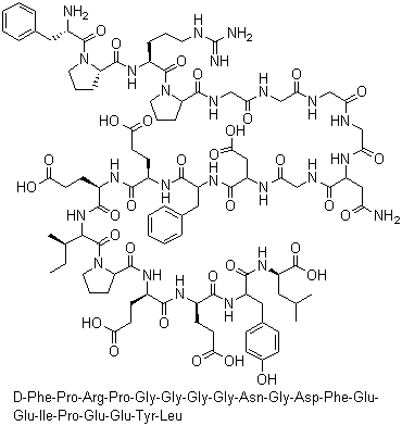 结构式 CAS# 128270-60-0, 比伐卢定; 比瓦尔丁
