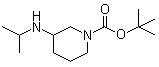 structure of CAS# 1282742-29-3, 3-[(1-Methylethyl)amino]-1-piperidinecarboxylic acid tert-butyl ester