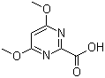 structure of CAS# 128276-50-6, 4,6-Dimethoxypyrimidine-2-carboxylic acid;4,6-Dimethoxypyrimidine-2yl-carboxylic acid