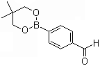 结构式 CAS# 128376-65-8, 4-(5,5-二甲基-1,3,2-二氧杂己硼烷-2-基)苯甲醛