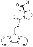 结构式 CAS# 1286768-33-9, 1-[芴甲氧羰基]-2-甲基-D-脯氨酸