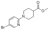 structure of CAS# 1289027-00-4, Methyl 1-(5-bromopyridin-2-yl)piperidine-4-carboxylate