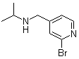 结构式 CAS# 1289386-60-2, 2-溴-N-(1-甲基乙基)-4-吡啶甲胺