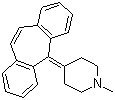 结构式 CAS# 129-03-3, 塞庚啶; 二苯环庚啶; 甲哌啶叉二苯环庚啶