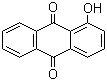 structure of CAS# 129-43-1, 1-Hydroxy anthraquinone;1-Hydroxyanthraquinone; 1-Hydroxy-9,10-anthracenedione