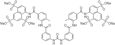 Suramin sodium molecular structure (CAS 129-46-4)