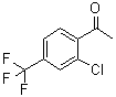 structure of CAS# 129322-81-2, 2'-Chloro-4'-trifluoromethylacetophenone;1-[2-Chloro-4-(trifluoromethyl)phenyl]ethanone