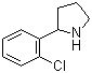 structure of CAS# 129540-21-2, 2-(2-Chlorophenyl)pyrrolidine