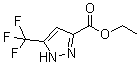 结构式 CAS# 129768-30-5, 5-三氟甲基-1H-吡唑-3-羧酸乙酯
