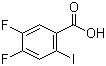 结构式 CAS# 130137-05-2, 4,5-二氟-2-碘苯甲酸
