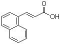 结构式 CAS# 13026-12-5, 3-(1-萘基)丙烯酸