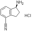 结构式 CAS# 1306763-57-4, (1S)-1-氨基-2,3-二氢-1H-茚-4-甲腈盐酸盐