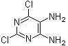 structure of CAS# 130838-36-7, 2,6-Dichloro-4,5-pyrimidinediamine;4,5-Diamino-2,6-dichloropyrimidine; NSC 45913