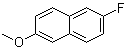 结构式 CAS# 13101-89-8, 2-氟-6-甲氧基萘