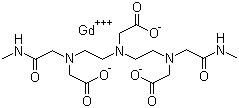 structure of CAS# 131410-48-5, Gadodiamide;Gadolinium 2-[bis[2-(carboxylatomethyl-(methylcarbamoylmethyl)amino)ethyl]amino]acetate