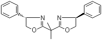 结构式 CAS# 131457-46-0, (S,S)-2,2'-异丙亚基双(4-苯基-2-恶唑啉)