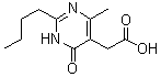 structure of CAS# 1315478-16-0, 2-Butyl-1,6-dihydro-4-methyl-6-oxo-5-pyrimidineacetic acid