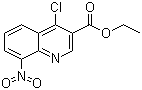 结构式 CAS# 131548-98-6, 8-硝基-4-氯喹啉-3-羧酸乙酯