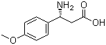 结构式 CAS# 131690-57-8, (R)-3-氨基-3-(4-甲氧基苯基)丙酸