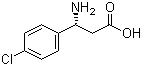 结构式 CAS# 131690-61-4, (R)-3-氨基-3-(4-氯苯基)丙酸