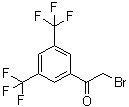 structure of CAS# 131805-94-2, 1-[3,5-Bis(trifluoromethyl)phenyl]-2-bromoethanone;2-Bromo-1-[3,5-bis(trifluoromethyl)phenyl]ethan-1-one; 3,5-Bis(trifluoromethyl)phenacyl bromide