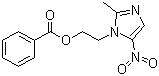 结构式 CAS# 13182-89-3, 苯酰甲硝唑; 1-(2-苯甲酰氧乙基)-5-硝基-2-甲基咪唑