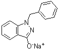 structure of CAS# 13185-09-6, 1-Benzyl-1H-indazol-3-ol sodium salt;1,2-Dihydro-1-(phenylmethyl)-3H-indazol-3-one sodium salt