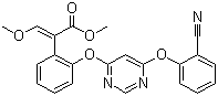 结构式 CAS# 131860-33-8, 嘧菌酯; (E)-[2-[6-(2-氰基苯氧基)嘧啶-4-基氧]苯基]-3-甲氧基丙烯酸甲酯