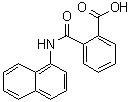 structure of CAS# 132-66-1, 2-(1-Naphthylcarbamoyl)benzoic acid;2-[(1-Naphthylamino)carbonyl]benzoic acid; Alanap; Alanap 1; Alanap 10G at