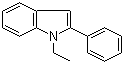 结构式 CAS# 13228-39-2, 1-乙基-2-苯基吲哚