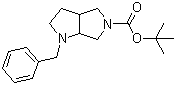 结构式 CAS# 132414-80-3, 1-苄基六氢吡咯并[3,4-b]吡咯-5-羧酸叔丁酯