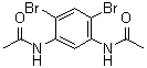 structure of CAS# 132530-67-7, N,N'-Diacetyl-4,6-dibromo-1,3-benzenediamine