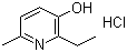 结构式 CAS# 13258-59-8, 2-乙基-6-甲基-3-羟基吡啶盐酸盐
