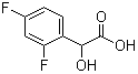 结构式 CAS# 132741-30-1, (+/-)-2,4-二氟扁桃酸