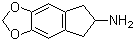 structure of CAS# 132741-81-2, 5,6-Methylenedioxy-2-aminoindan;6,7-Dihydro-5H-indeno[5,6-d]-1,3-dioxol-6-amine