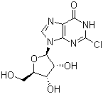 structure of CAS# 13276-43-2, 2-Chloroinosine
