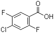 structure of CAS# 132794-07-1, 2,5-Difluoro-4-chlorobenzoic acid;4-chloro-2,5-difluorobenzoic acid