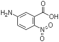 结构式 CAS# 13280-60-9, 5-氨基-2-硝基苯甲酸; 3-氨基-6-硝基苯甲酸