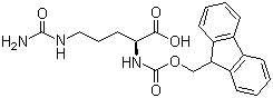 结构式 CAS# 133174-15-9, Fmoc-L-瓜氨酸; N-芴甲氧羰基-L-瓜氨酸