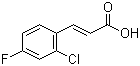 结构式 CAS# 133220-86-7, 2-氯-4-氟肉桂酸