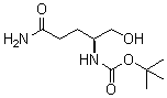结构式 CAS# 133565-42-1, ((S)-5-氨基-1-羟基-5-氧代戊烷-2-基)氨基甲酸叔丁酯