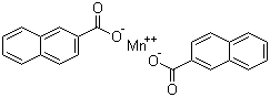 structure of CAS# 1336-93-2, Manganese naphthenate;Manganese(II) naphthenate
