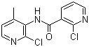结构式 CAS# 133627-46-0, 2-氯-N-(2-氯-4-甲基吡啶-3-基)烟酰胺