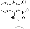 structure of CAS# 133860-75-0, 2-Chloro-N-(2-methylpropyl)-3-nitro-4-quinolinamine