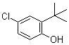 结构式 CAS# 13395-85-2, 2-叔丁基-4-氯苯酚