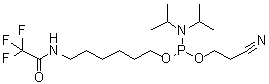 结构式 CAS# 133975-85-6, N,N-二(异丙基)氨基亚膦酸 2-氰基乙基 [6-[(2,2,2-三氟乙酰基)氨基]己基]酯