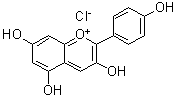 结构式 CAS# 134-04-3, 氯化花葵素