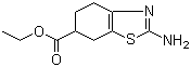 结构式 CAS# 134136-00-8, 2-氨基-4,5,6,7-四氢苯并噻唑-6-羧酸乙酯